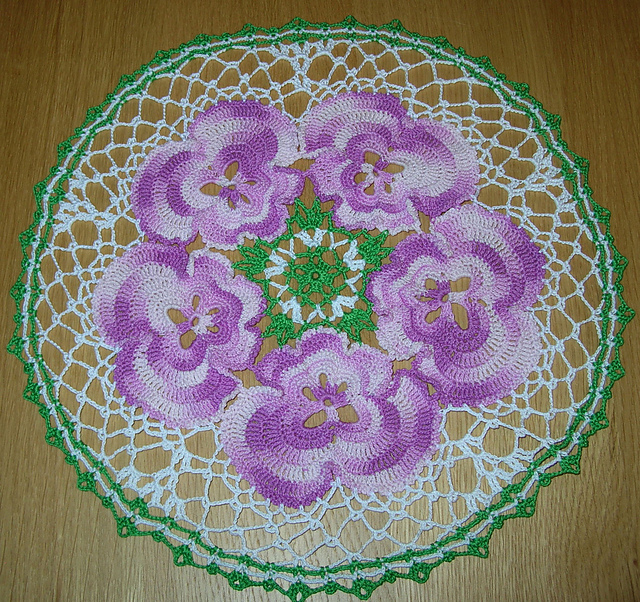 The Pansy Doily