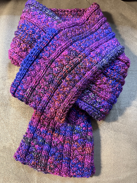Basic Cabled Braid Scarf