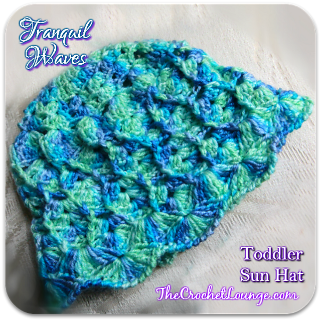 Tranquil Waves Toddler Sun Hat