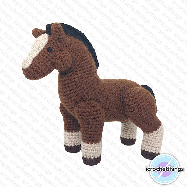Clydesdale Amigurumi