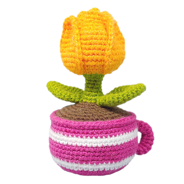 Teacup Tulip Amigurumi