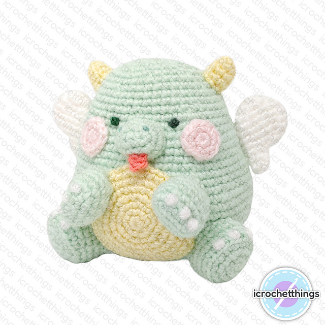 Chubby Baby Dragon Amigurumi