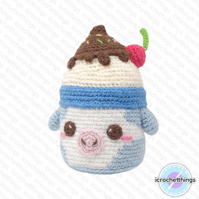 Cow Ice Cream Amigurumi