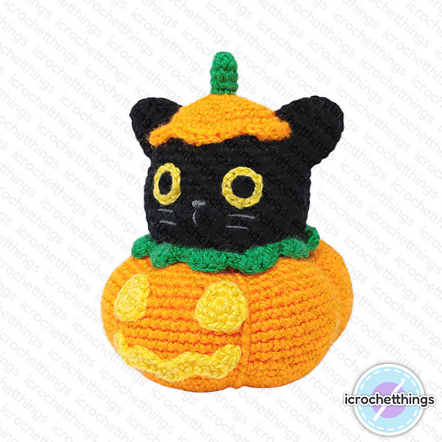 Pumpkin Cat Amigurumi