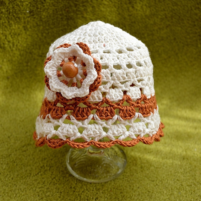 Light Summer Hat with a Flower