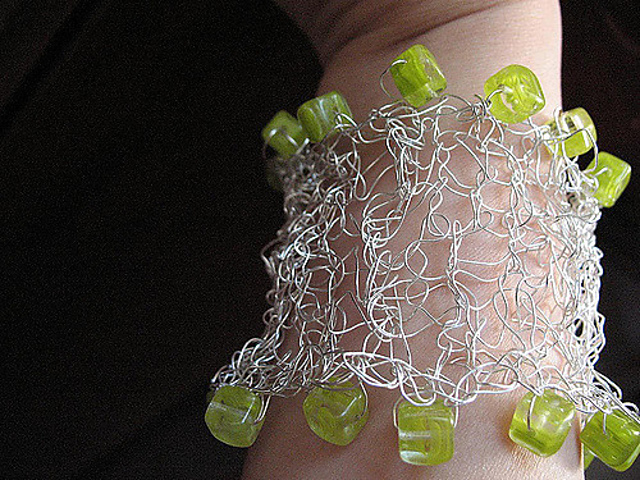 Sterling and Crystal Cuff