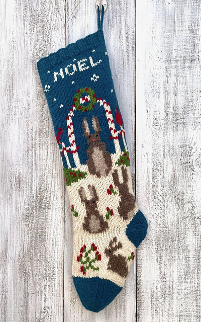 Snow Rabbits Stocking