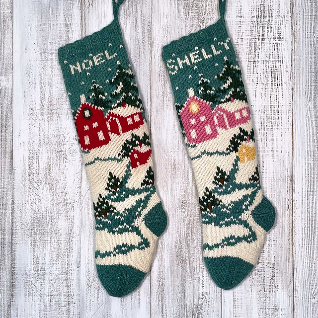 Winter Village Stocking