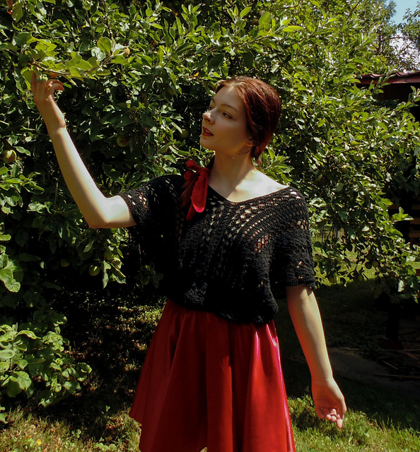 Black pearl blouse - 3 in 1 top