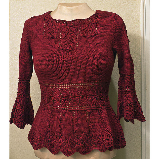 #17 Lace Pullover with Peplum