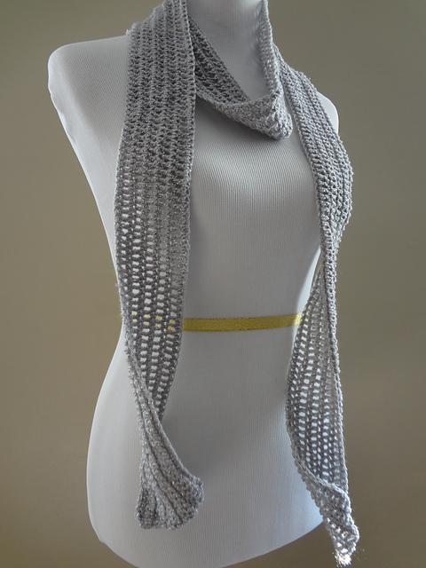 Silver Dollar Skinny Scarf