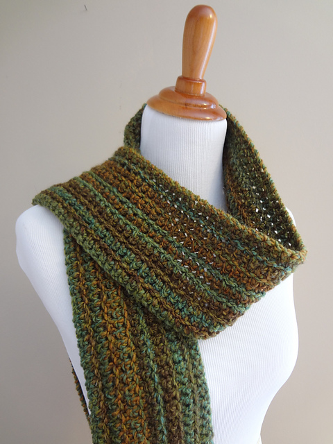 Wise Oak Ribbed Scarf