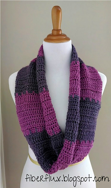 Violet Tones Infinity Scarf