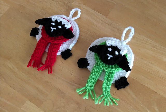 Festive Sheep Ornament