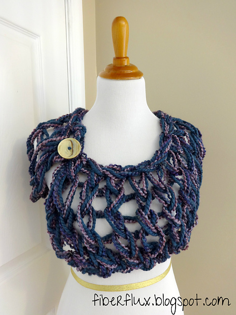Arm Knit Button Wrap