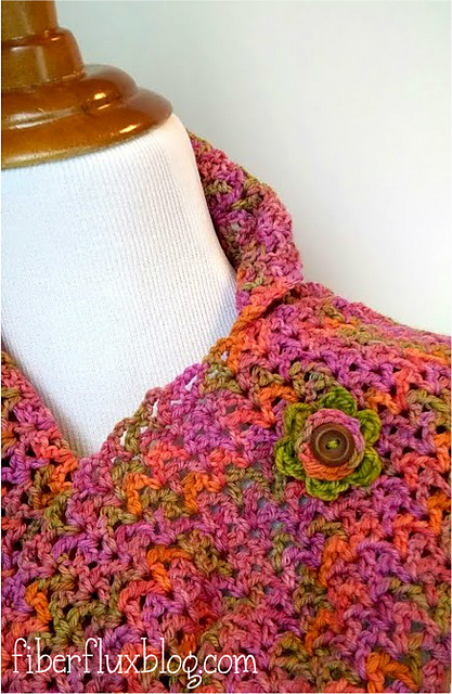Flowery Shawl Pin