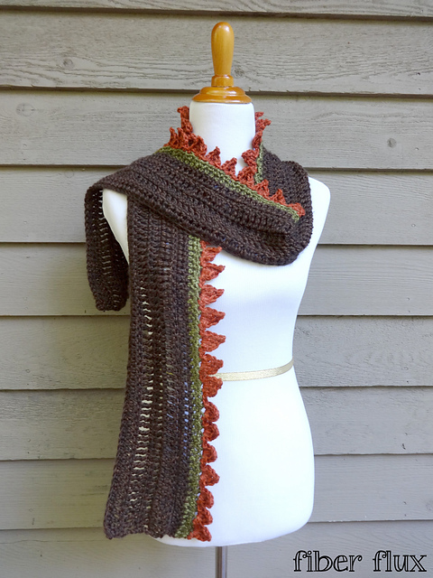 Pumpkins On A Fence Scarf