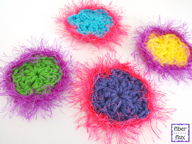 Fuzzy Flower Appliques