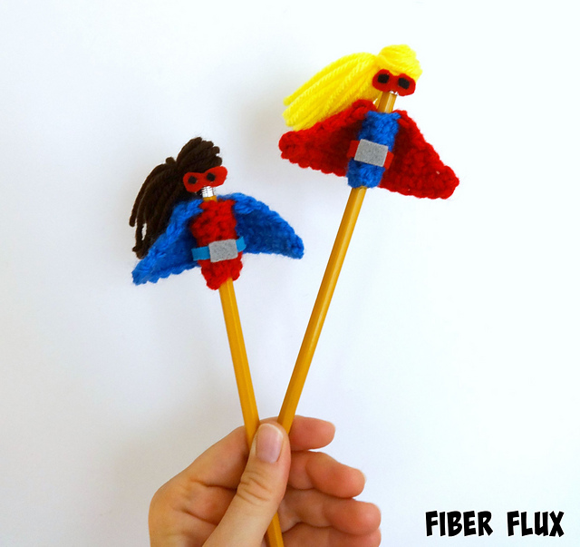 Superhero Pencil Toppers