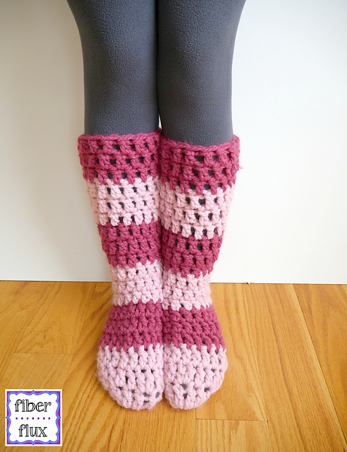 Strawberry Blossom Slipper Socks