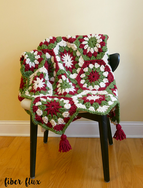 Merry Little Throw / 2016 Fiber Flux Holiday CAL