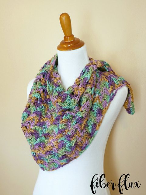 Watercolor Landscape Shawlette