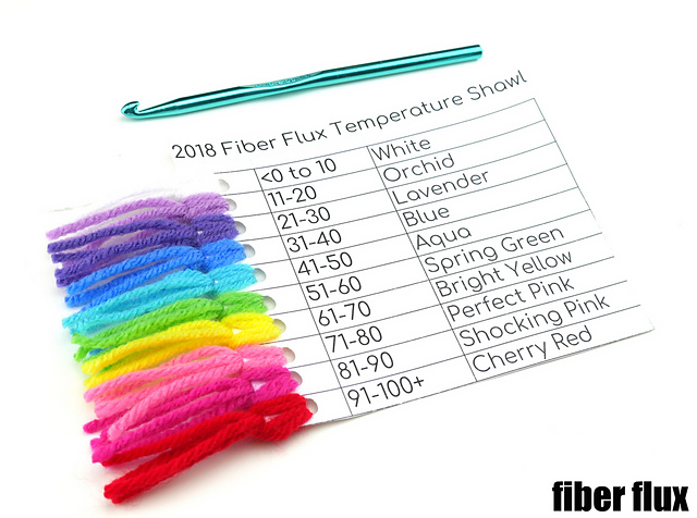 2018 Fiber Flux Temperature Shawl CAL