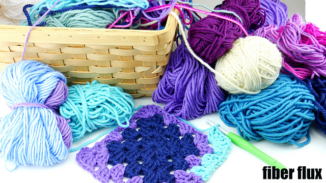 Fiber Flux Granny Stashdown Blanket