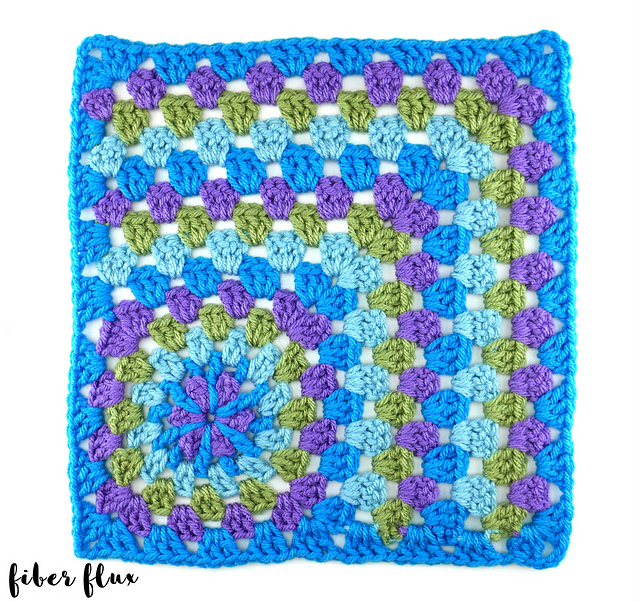 Strawflower 12" Granny Mitered Square
