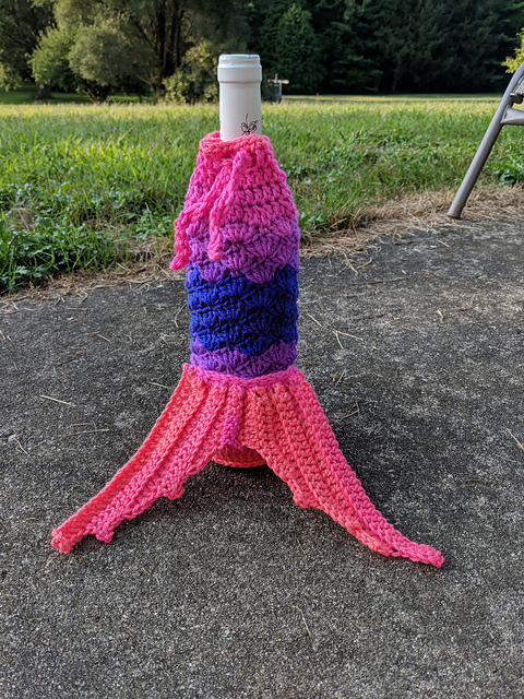 Mermaid Wine Bottle Koozie