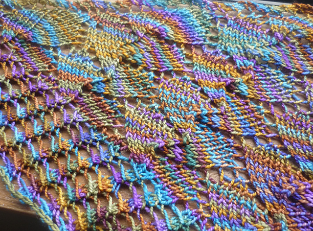 Waves of Leaves Shawl