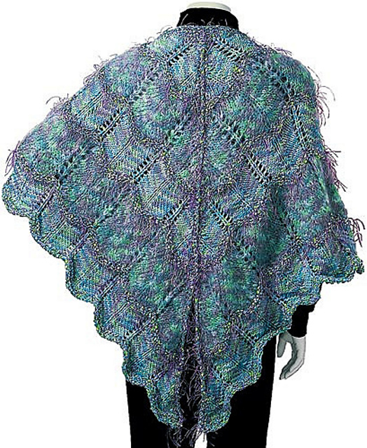 P457 Butterfly Lace Shawl