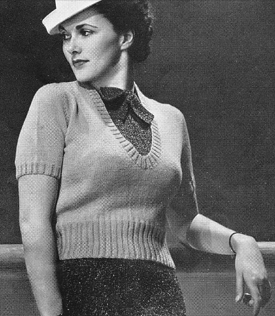 Vintage 1936 Sweater Pattern