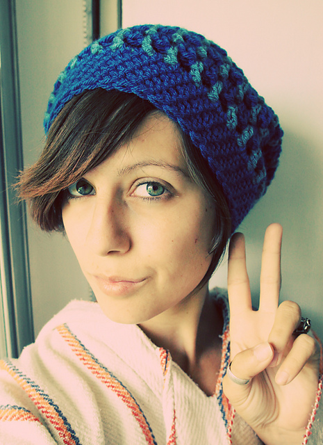hot air balloon dreadlocks tam / slouchy hat
