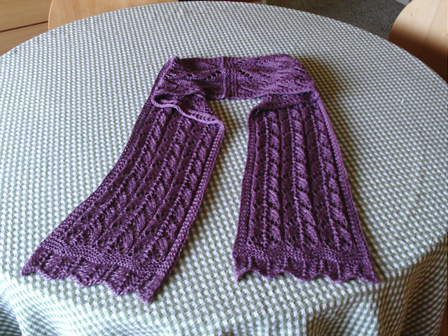 Peacock Lace Scarf