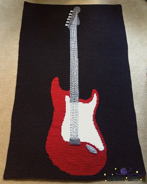 Dandy Dan's Rad Rock Guitar Blanket