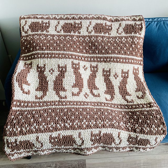 Kitty Cat Scandinavian Blanket