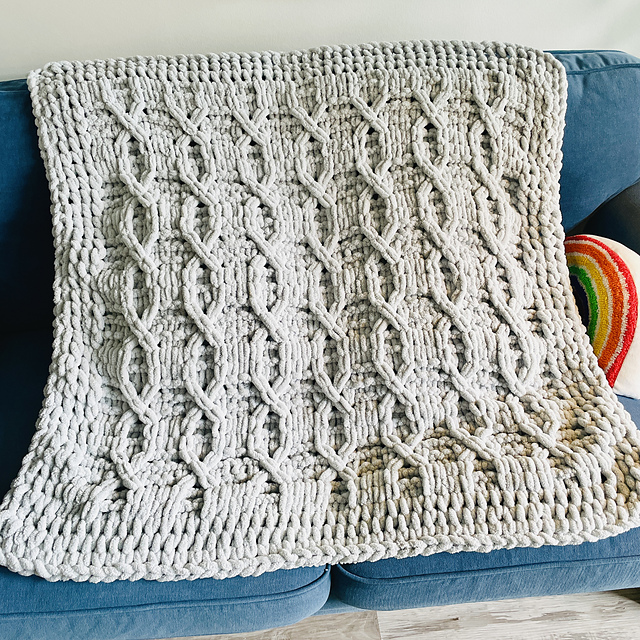Octagon Squares Baby Blanket