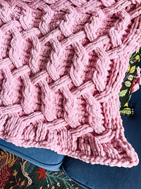 I Am R Ravelry: Hexagonal Celtic Weave Blanket pattern by I Love My Blanket