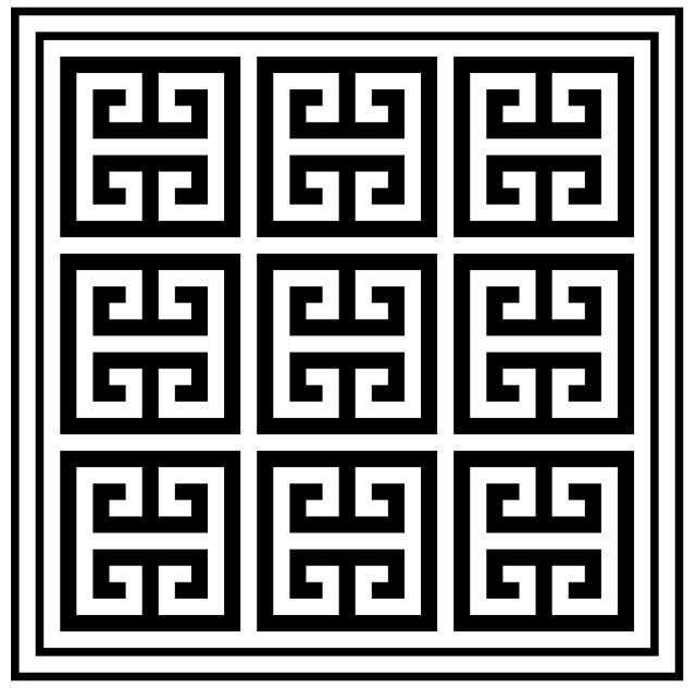 Greek Key Blanket