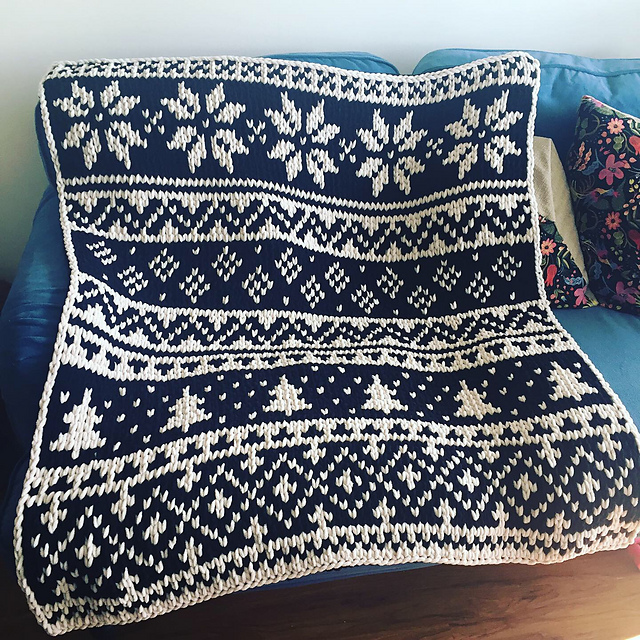 Winter Wonderland Scandinavian Blanket