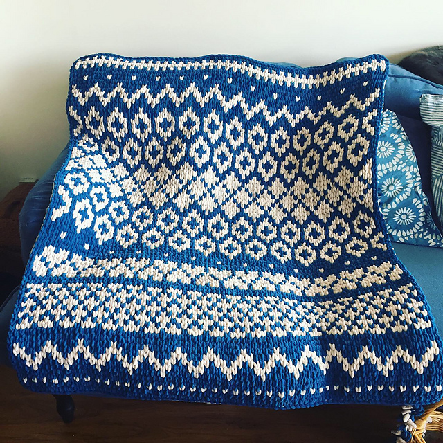 Ski Patrol Scandinavian Blanket