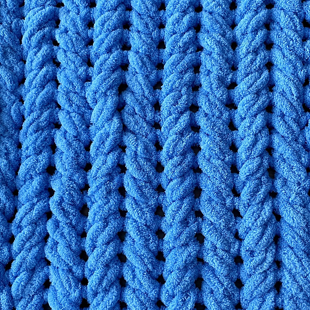 Fishtail Cable Blanket