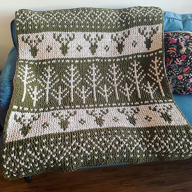 Lost in the Woods Scandinavian Blanket