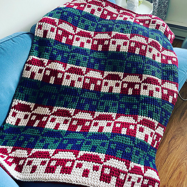 Row Houses Blanket