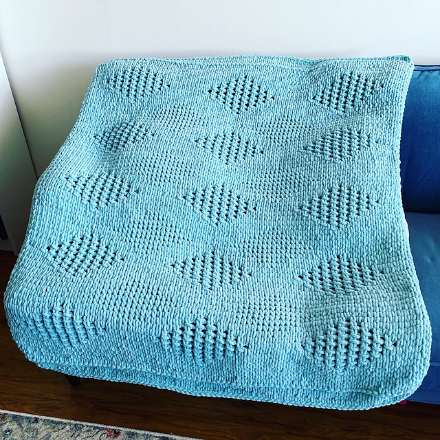Diamond Eyelet Blanket
