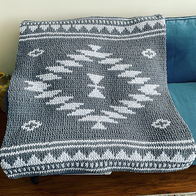Ravelry: Mesa Southwest Blanket pattern by I Love My Blanket