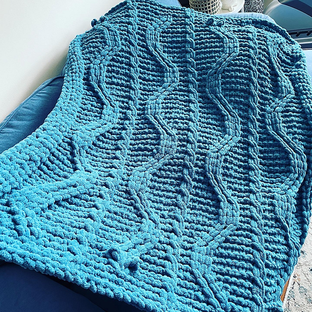 Ravelry Wiggle Worm Blanket pattern by I Love My Blanket
