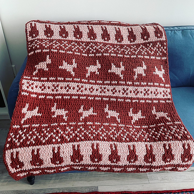 Bunny Hop Scandinavian Blanket