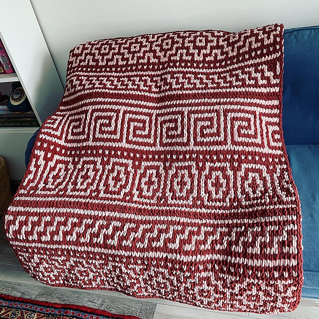 Olinthos Mosaic Blanket